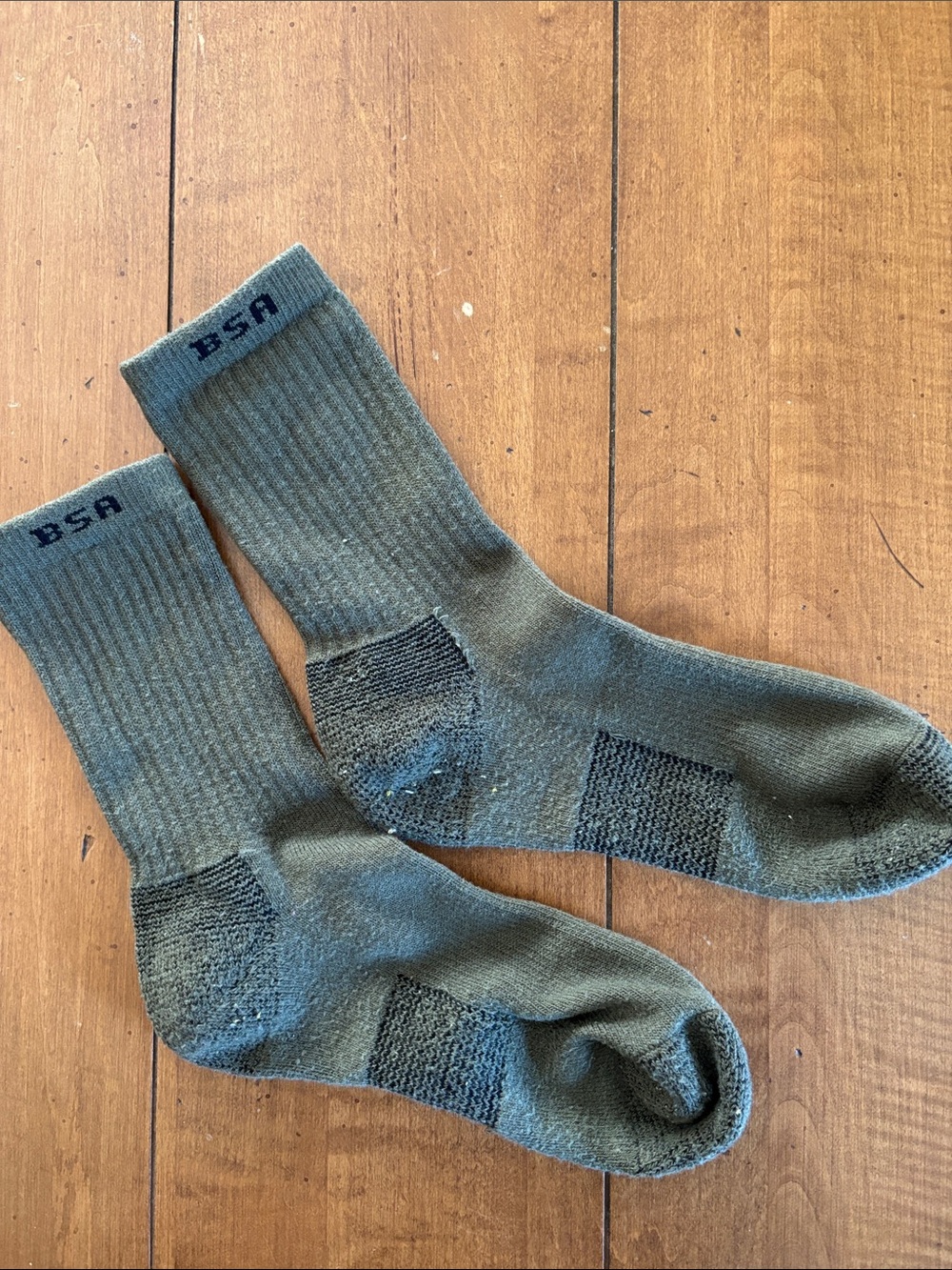 Boy Scouts  Olive Green Crew Socks -  Cushion Crew socks